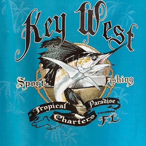 Banana Split USA Key West Florida Hawaiian Shirt Tropical Paradise Button Down - Picture 7 of 10